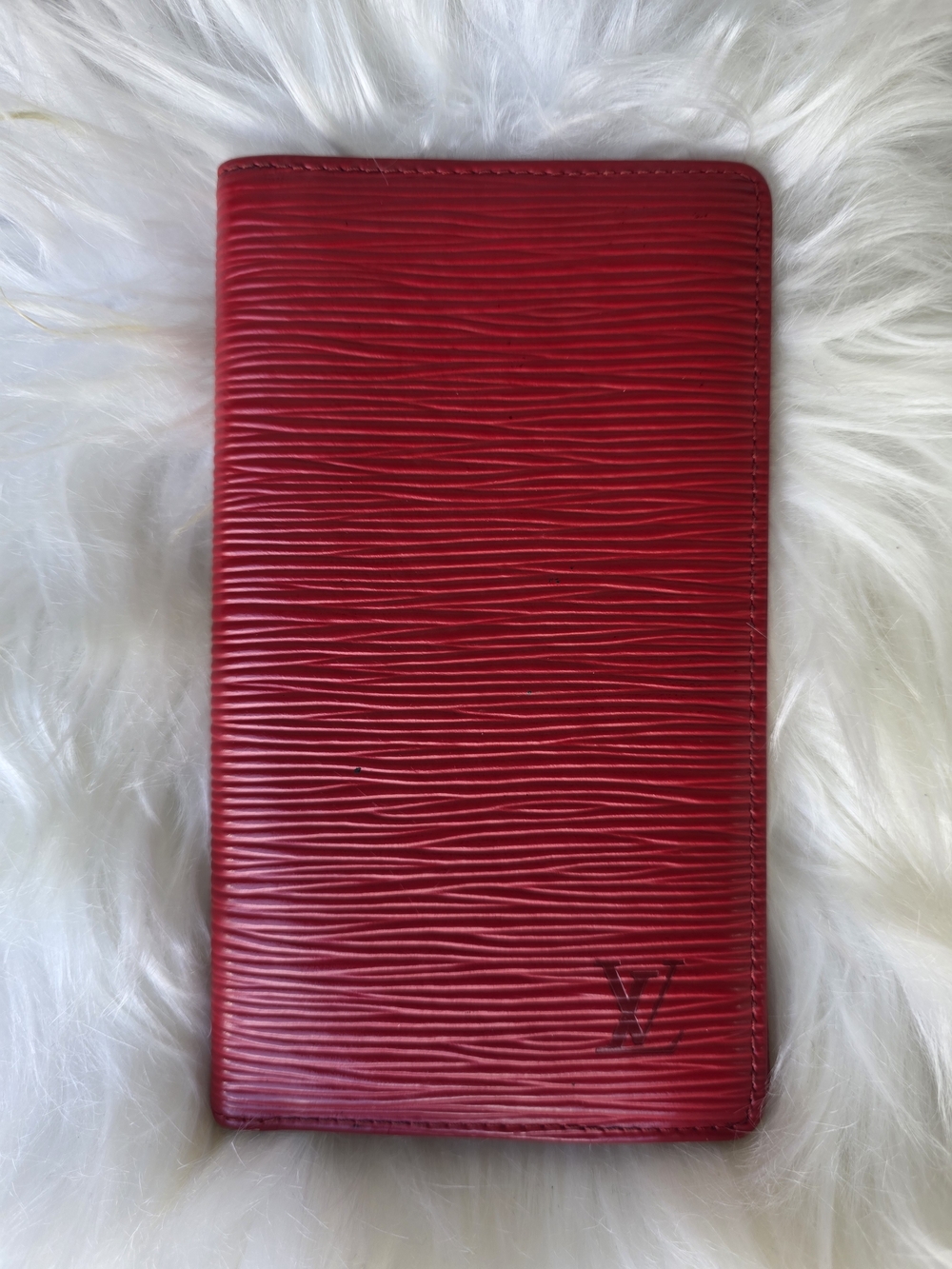 Louis Vuitton Red Epi Bifold Wallet